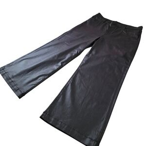 KUT From the Kloth Meg Pants Sz 14 Fab Ab Wide Leg Coated Purple Ankle Trousers